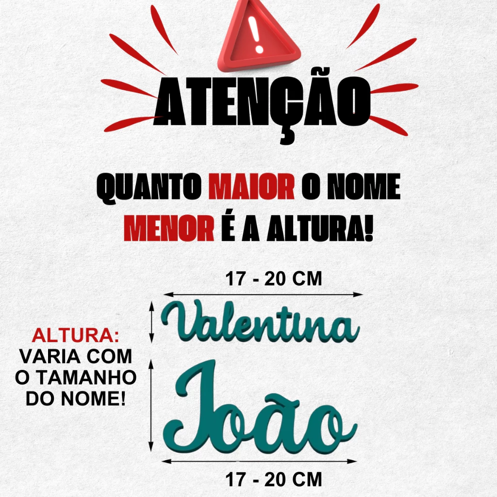 Letreiro Nome 3D Personalizado - Imagem 5